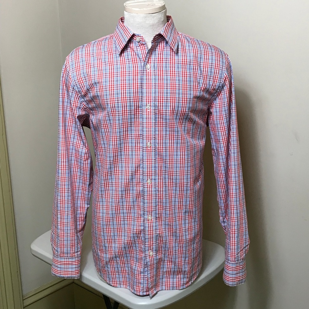 Banana republic plaid long sleeve shirt